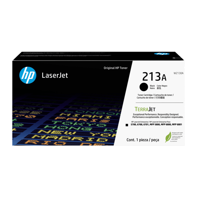 Cartucho de Tóner HP LaserJet 213A Negro Original (W2130A)