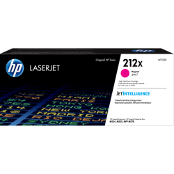 Cartucho de tóner original HP LaserJet 212X de alto rendimiento, magenta (W2123X)