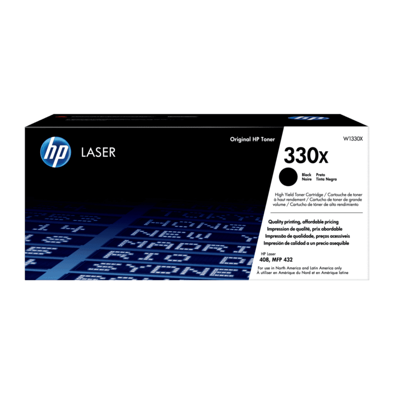Cartucho de tóner original de alto rendimiento HP 330X Laser, negro (W1330X)