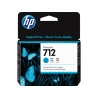 Cartucho de Tinta HP 712 Cian DesignJet Original (3ED67A) - Center facing