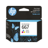 Cartucho de Tinta HP 667 Tricolor Ink Advantage Original  (3YM78AL)
