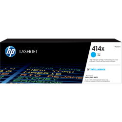 Cartucho de Tóner HP 414X Cian Alto Rendimiento LaserJet Original (W2021X) - Center facing