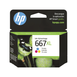 Cartucho de Tinta HP 667XL Tricolor Alto Rendimiento Advantage Original  (3YM80AL) - Center facing