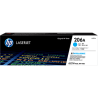 Cartucho de Tóner HP 206A Cian LaserJet Original (W2111A)