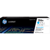 Cartucho de Tóner HP 206A Cian LaserJet Original (W2111A)
