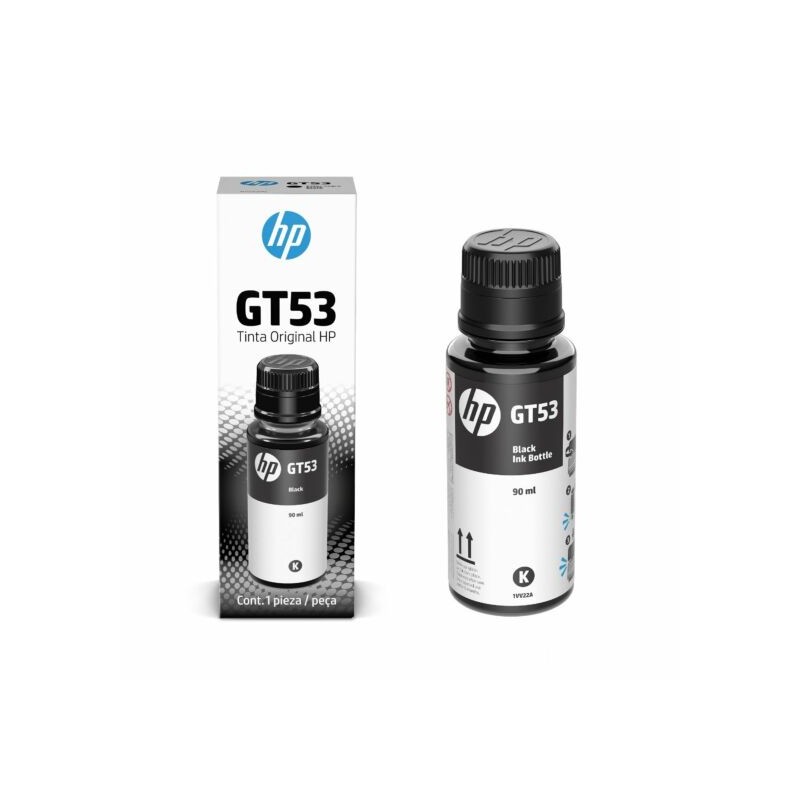 Botella de Tinta HP GT53 Negro Original  (1VV22AL)