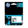 Cartucho de Tinta HP 670 Negra Original (CZ113AL) - Center facing