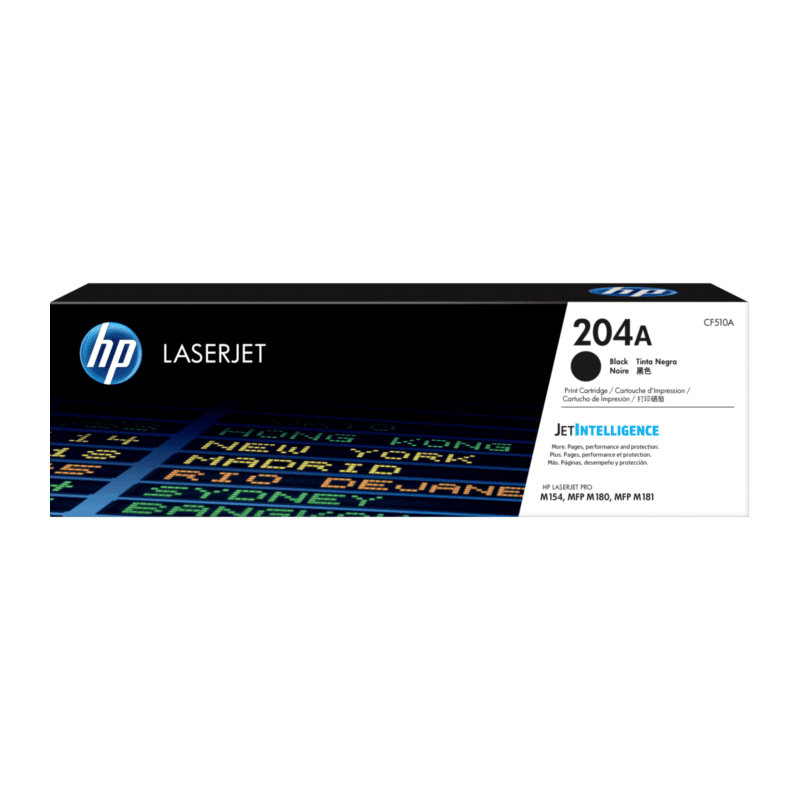 Cartucho de Tóner HP 204A Negro LaserJet Original (CF510A) - Center facing