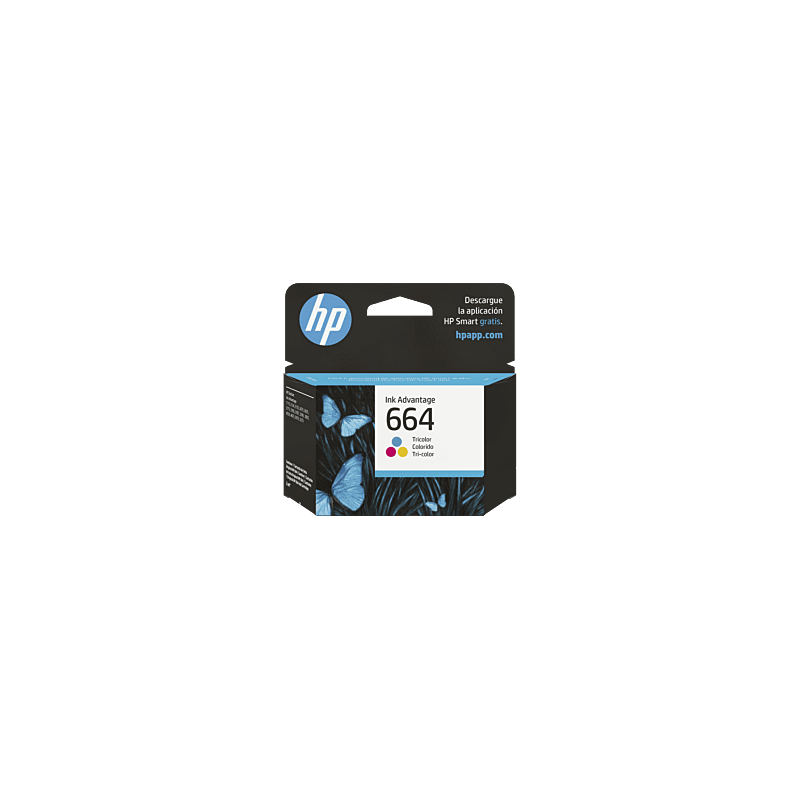 Cartucho de Tinta HP 664 Tricolor Original (F6V28AL)