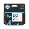 Cartucho de Tinta HP 664 Tricolor Original (F6V28AL)