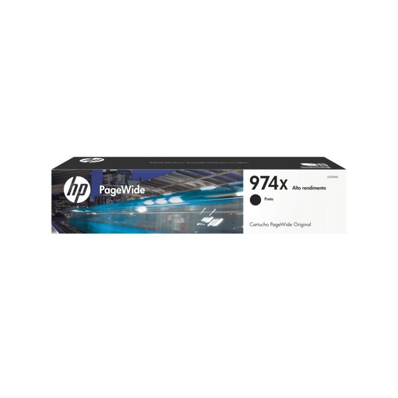 Cartucho de Tinta HP 974X Negra Pagewide Original (L0S08AL)