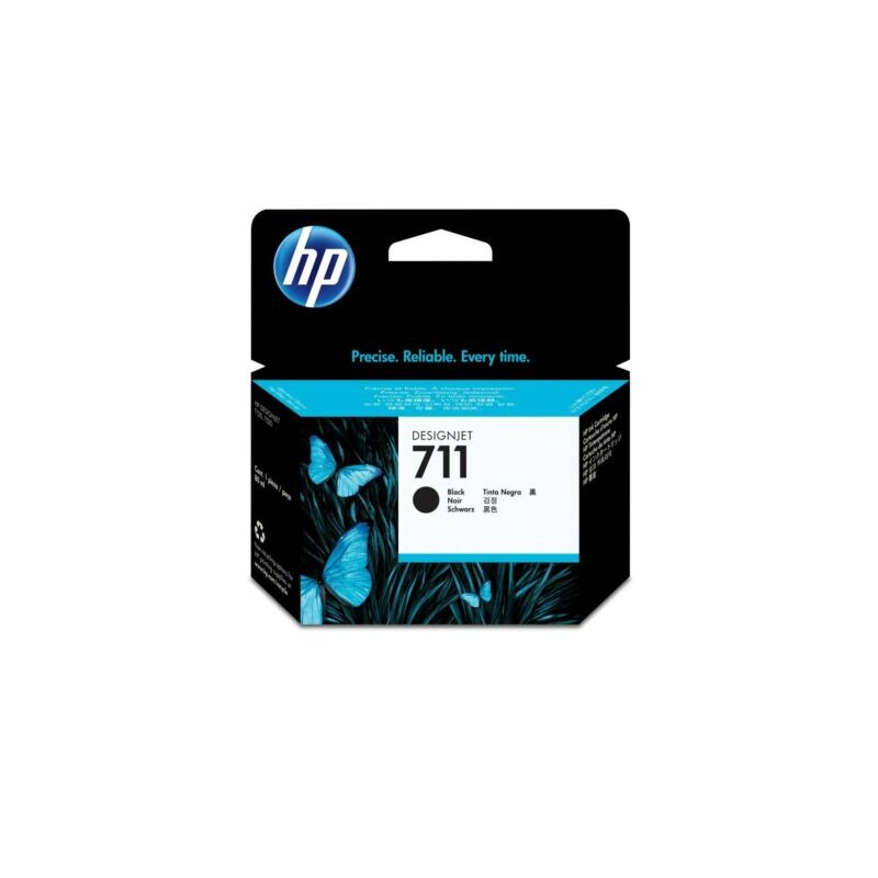 Cartucho de Tinta HP 711 Negra DesignJet Original (CZ133A) - Center facing