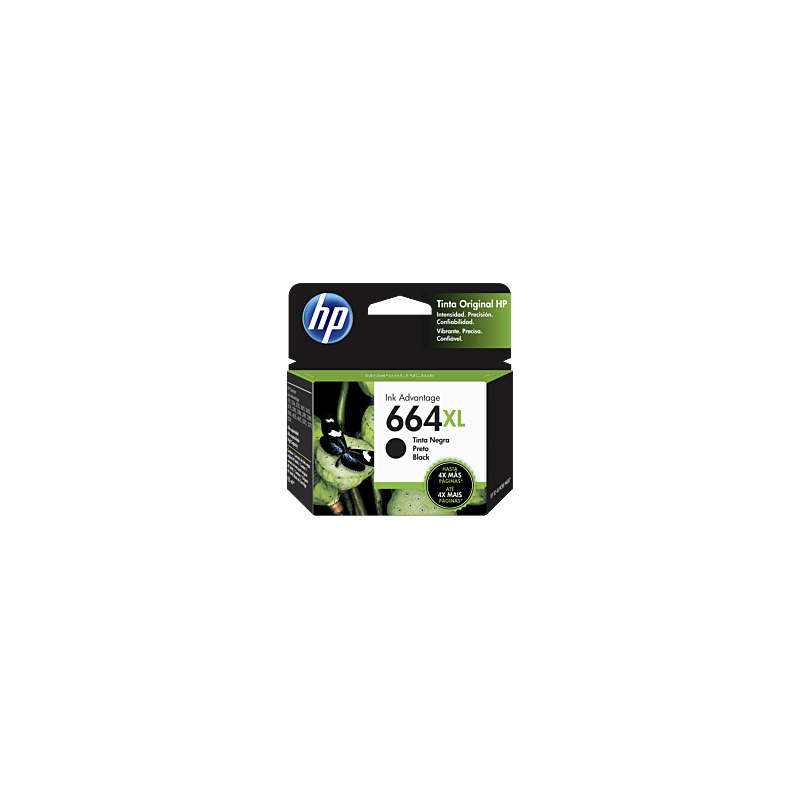Cartucho de Tinta HP 664XL Negra Original (F6V31AL)