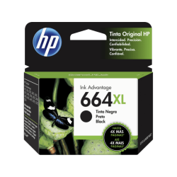 Cartucho de Tinta HP 664XL Negra Original (F6V31AL)