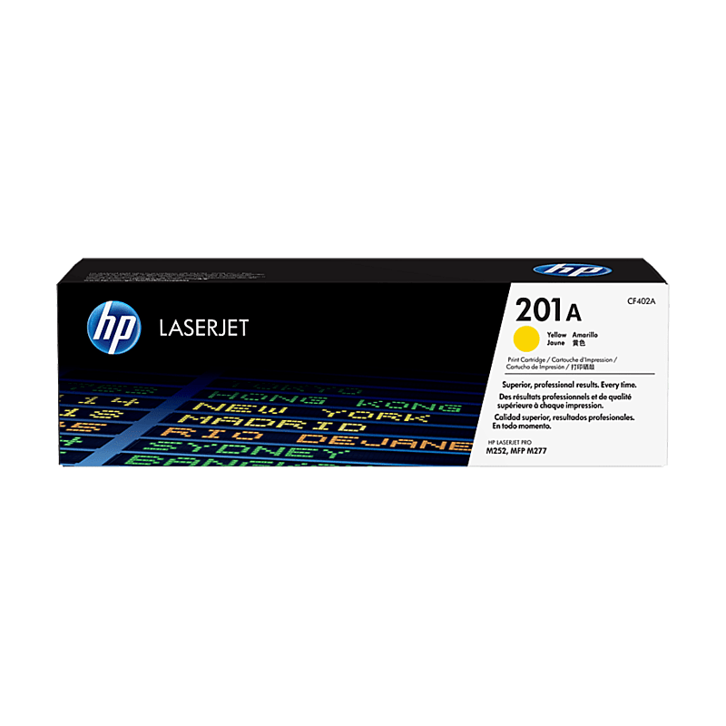 Cartucho de Tóner HP 201A Amarillo LaserJet Original (CF402A) - Center facing