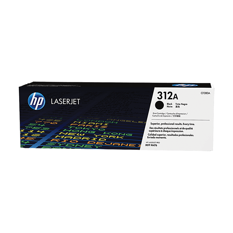 Cartucho de Tóner HP 312A Negro LaserJet Original (CF380A) - Center facing