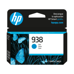 Cartucho de Tinta HP 938 Cian Original (4S6X5PL)